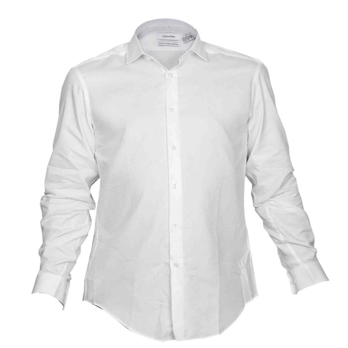 Calvin klein white dress shirt mens