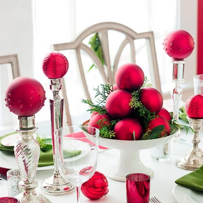 How to make a christmas table decoration