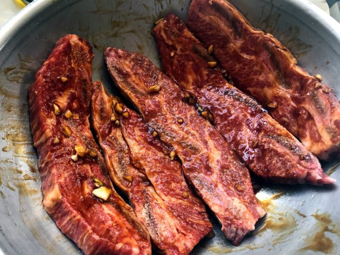 Ribs flanken short recipe seasoned well