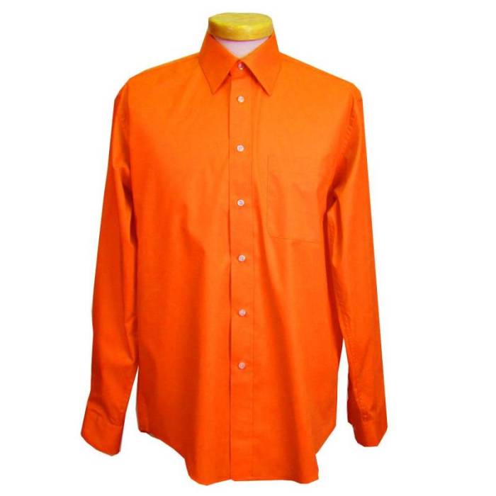 Orange dress shirts for men