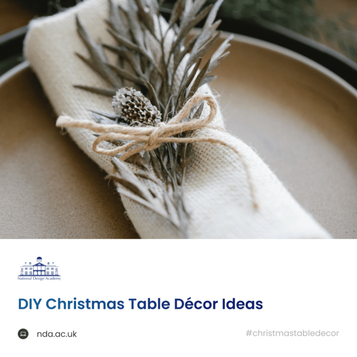 How to make a christmas table decoration