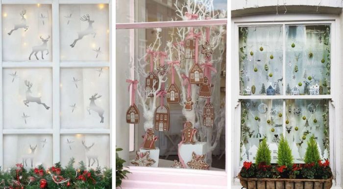 How to decorate inside windows with christmas lights