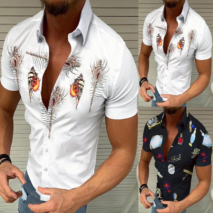 Summer dress shirts mens