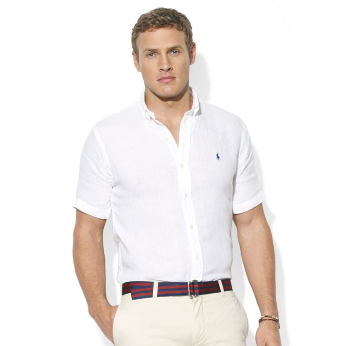 Mens short sleeve white dress shirt