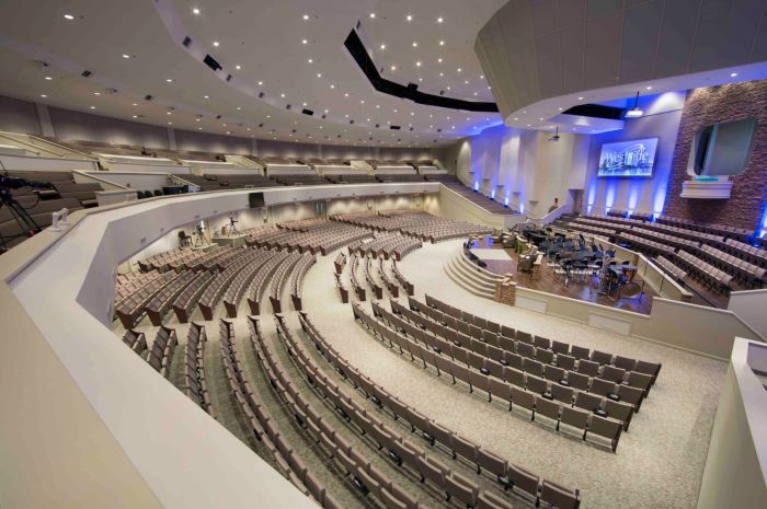 Desain interior gereja modern